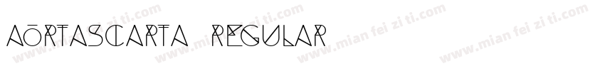 Aortascarta Regular字体转换